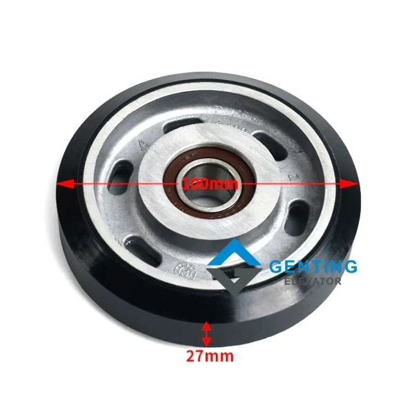 Mitsubishi elevator counter weight guide shoe wheel 100mm Mitsubishi elevator counter weight guide shoe wheel 100mm