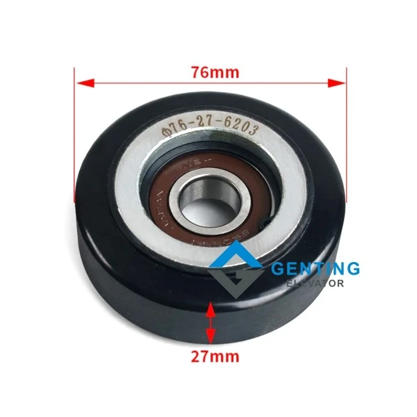 Mitsubishi elevator counter weight guide shoe wheel 76mm Mitsubishi elevator counter weight guide shoe wheel 76mm